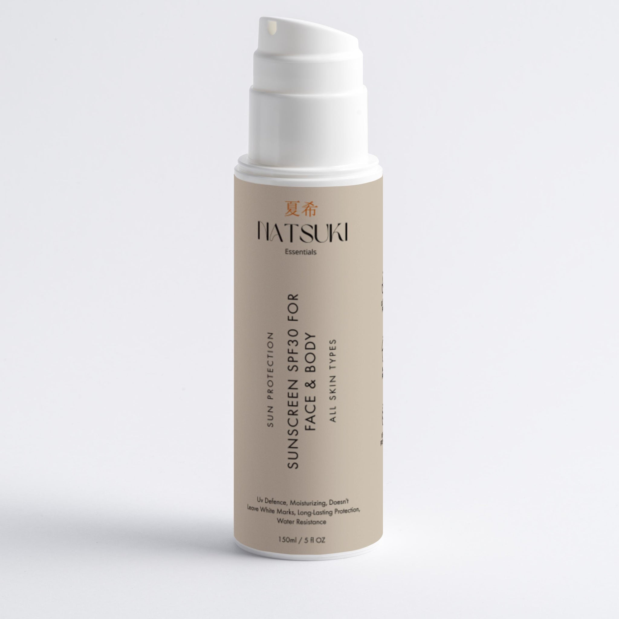 Mineral Sunscreen SPF30 for Face & Body, no tint